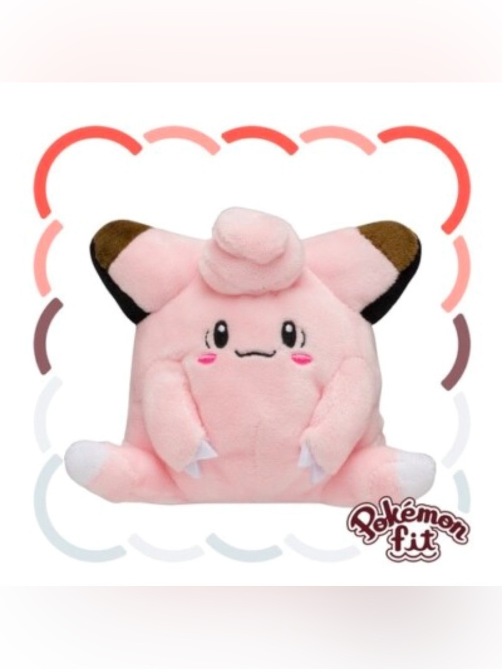 BNWT Japan 10cm Official Pokémon Center Clefairy Sitting Plush (Pokémon Fit)
